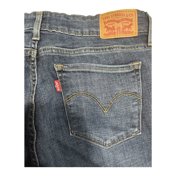 Levi's 711 Skinny Denim Blue Jeans Womens Size 31 - Picture 6 of 14